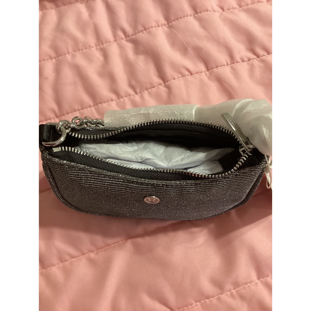 Lululemon City Essentials Nano Shoulder Bag Glitter Silver NWT - Picture 4 of 6